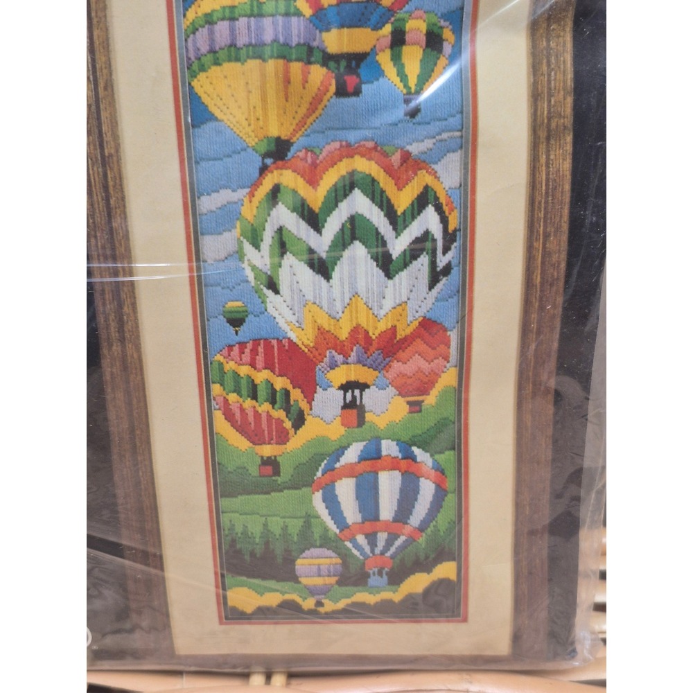 Monarch Horizons Vintage Cascading Balloons Longstitch Needlepoint Kit LS51 NOS